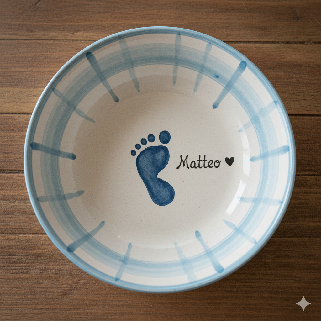 24.04. Baby Abdrücke auf Keramik