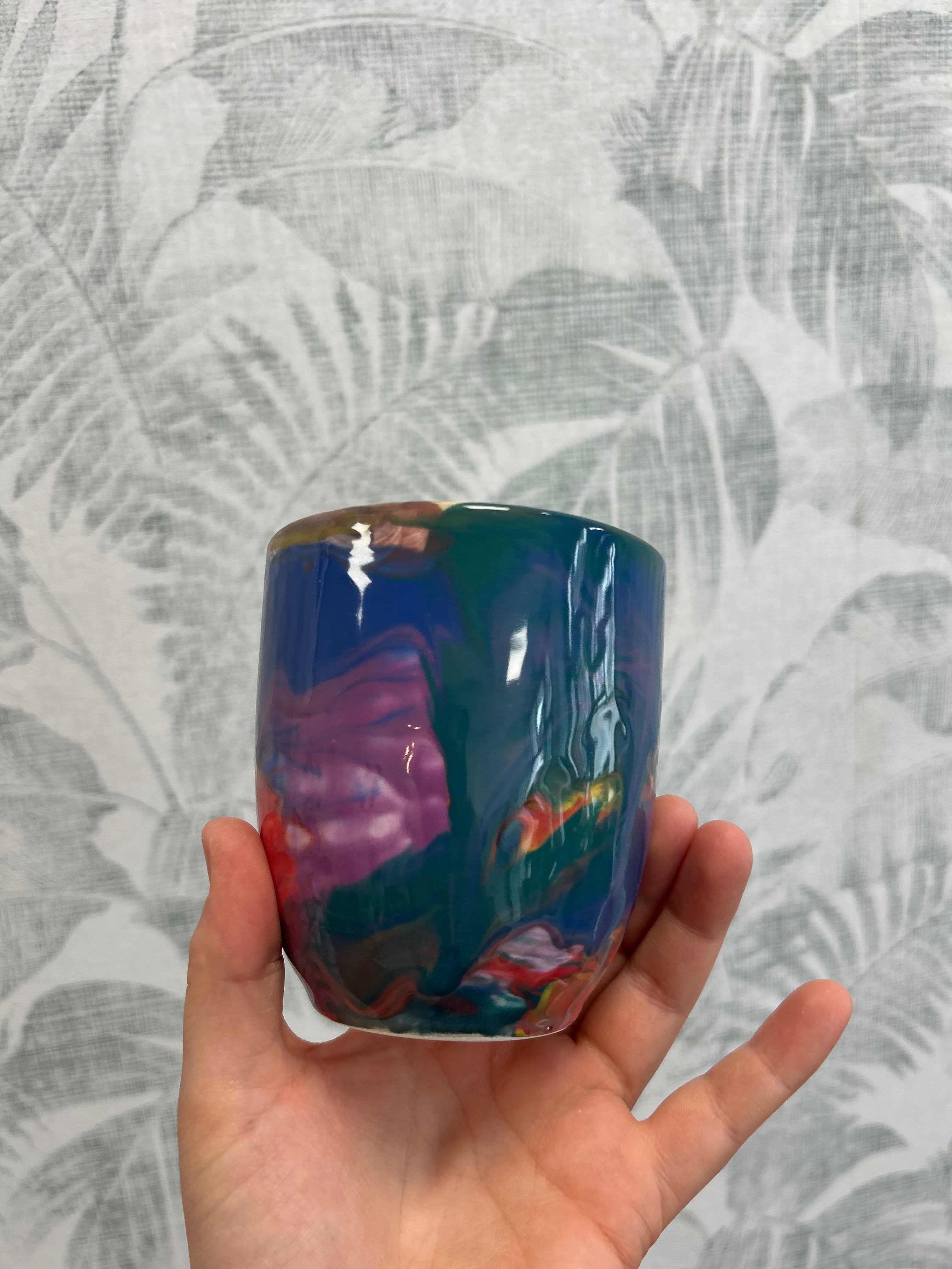 Gianna Ceramics Becher Marmor dunkel