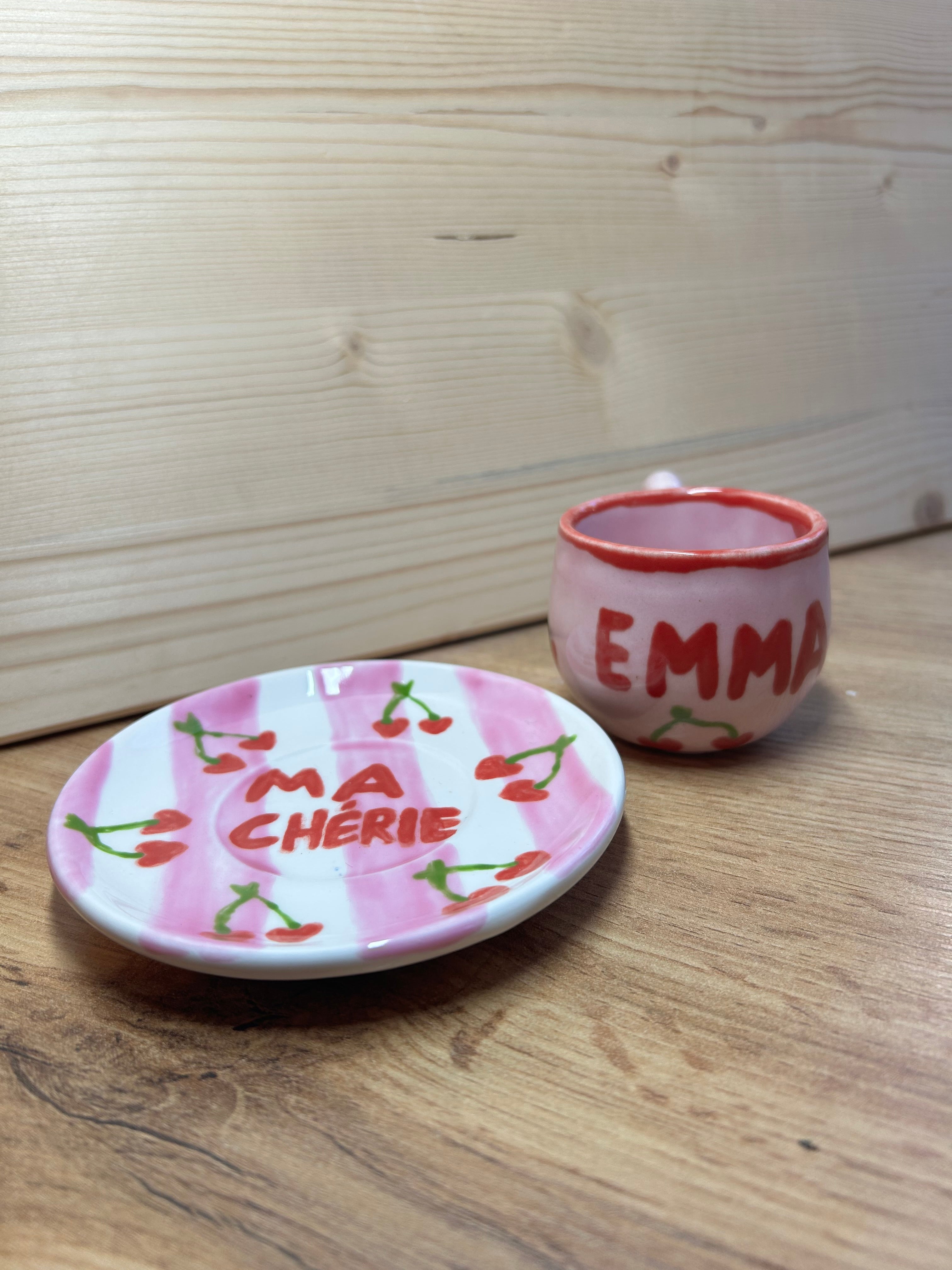 Runde Espressotasse & Untertasse