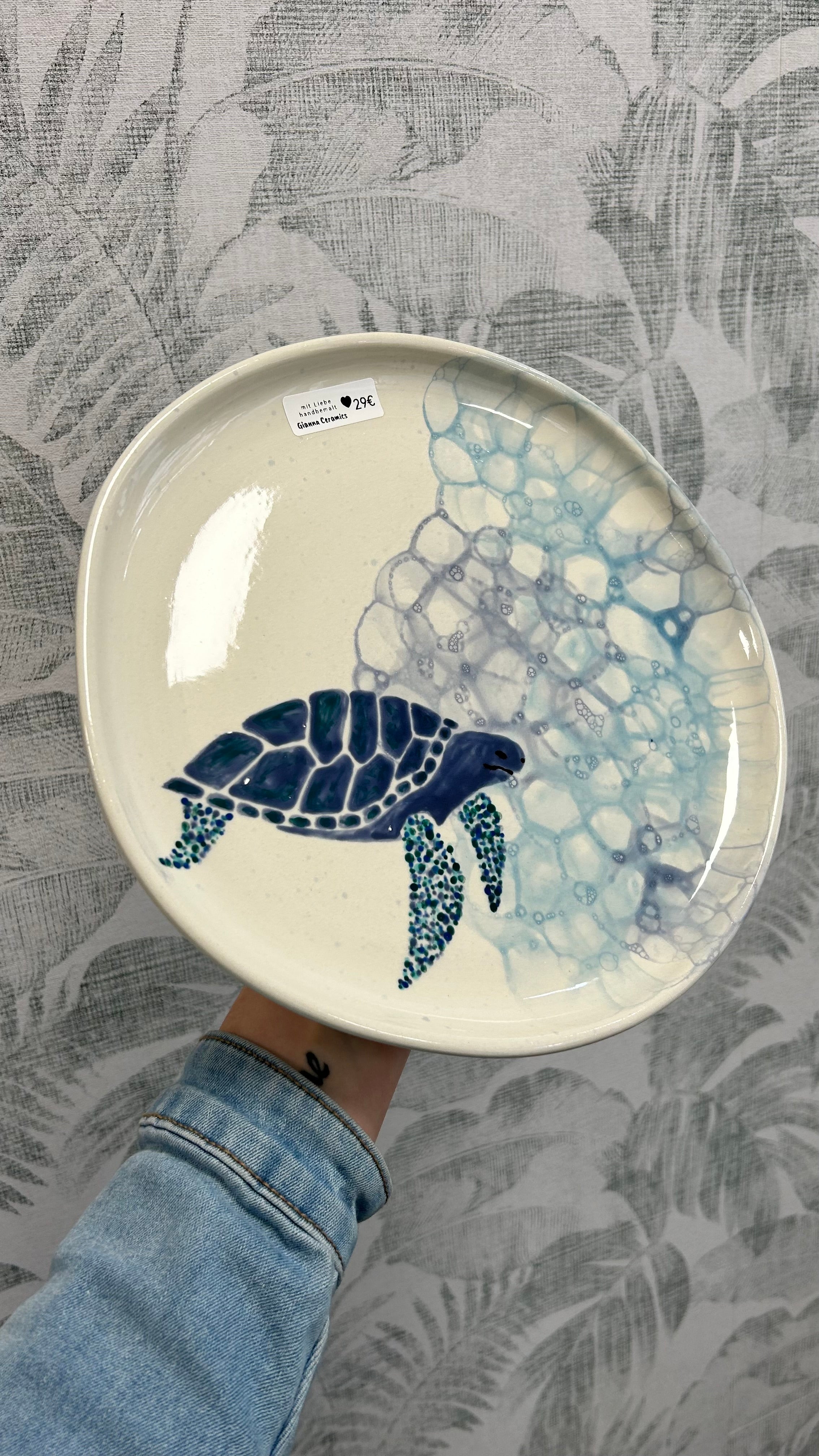 Gianna Ceramics Dinnerteller Schildkröte