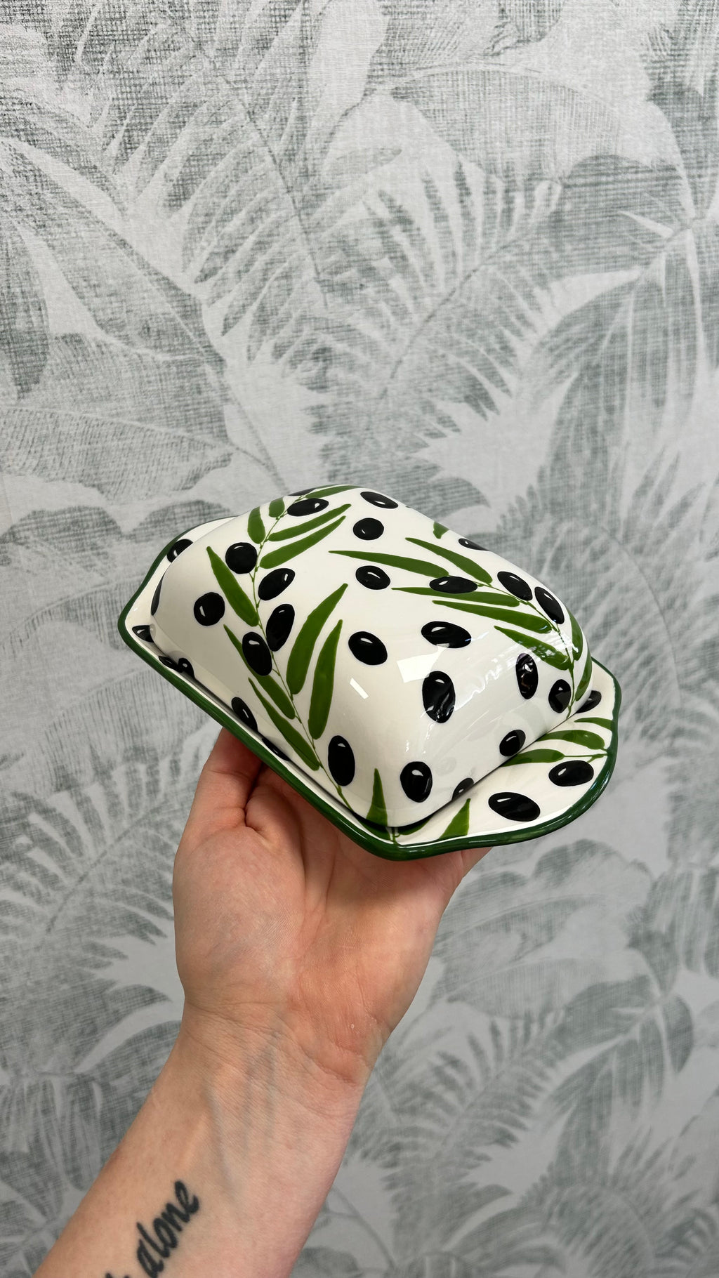 Gianna Ceramics Butterschale Oliven