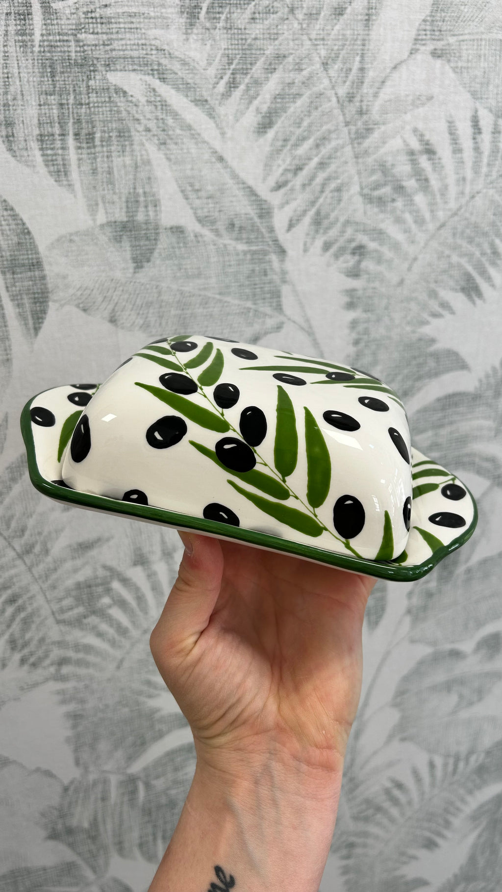 Gianna Ceramics Butterschale Oliven