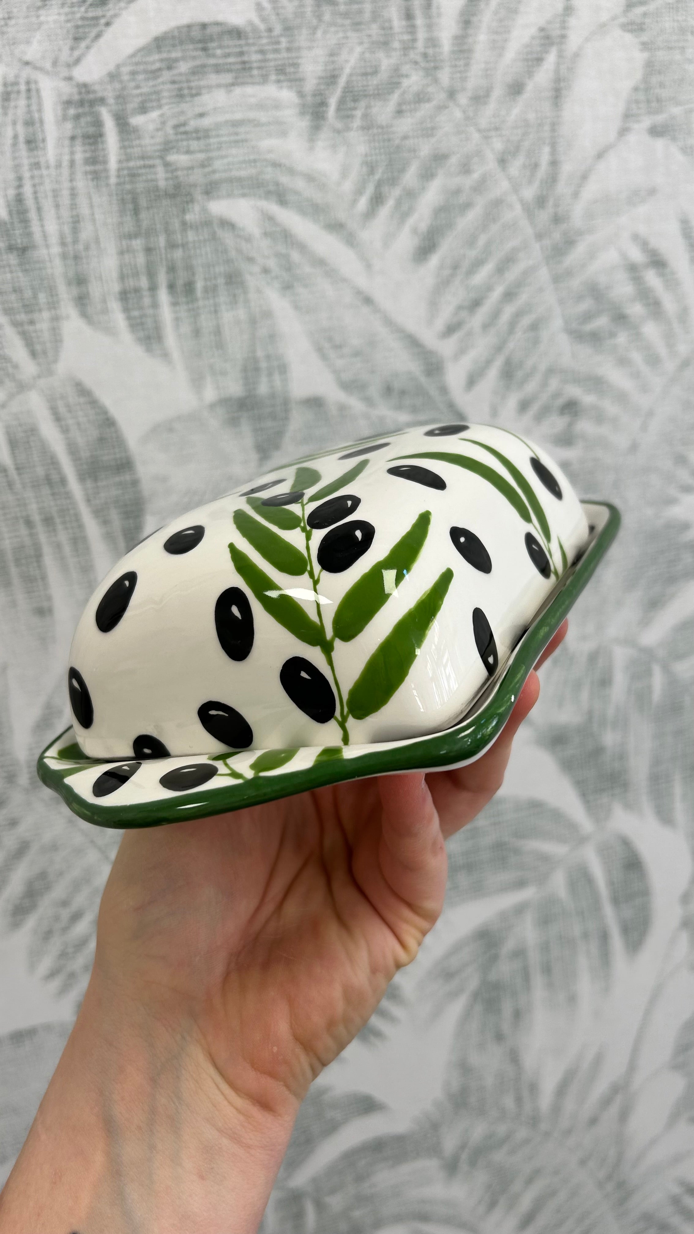 Gianna Ceramics Butterschale Oliven