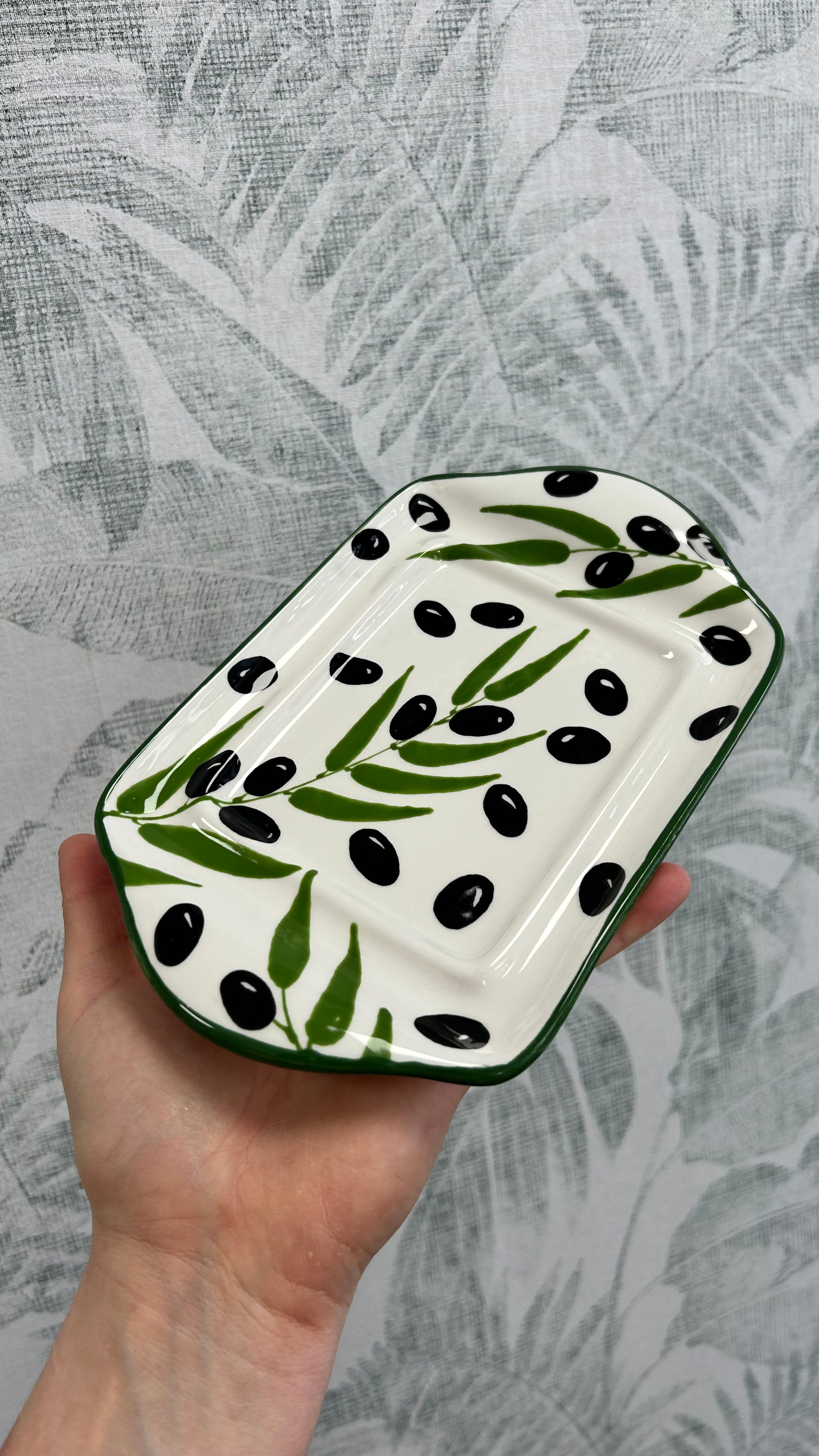 Gianna Ceramics Butterschale Oliven