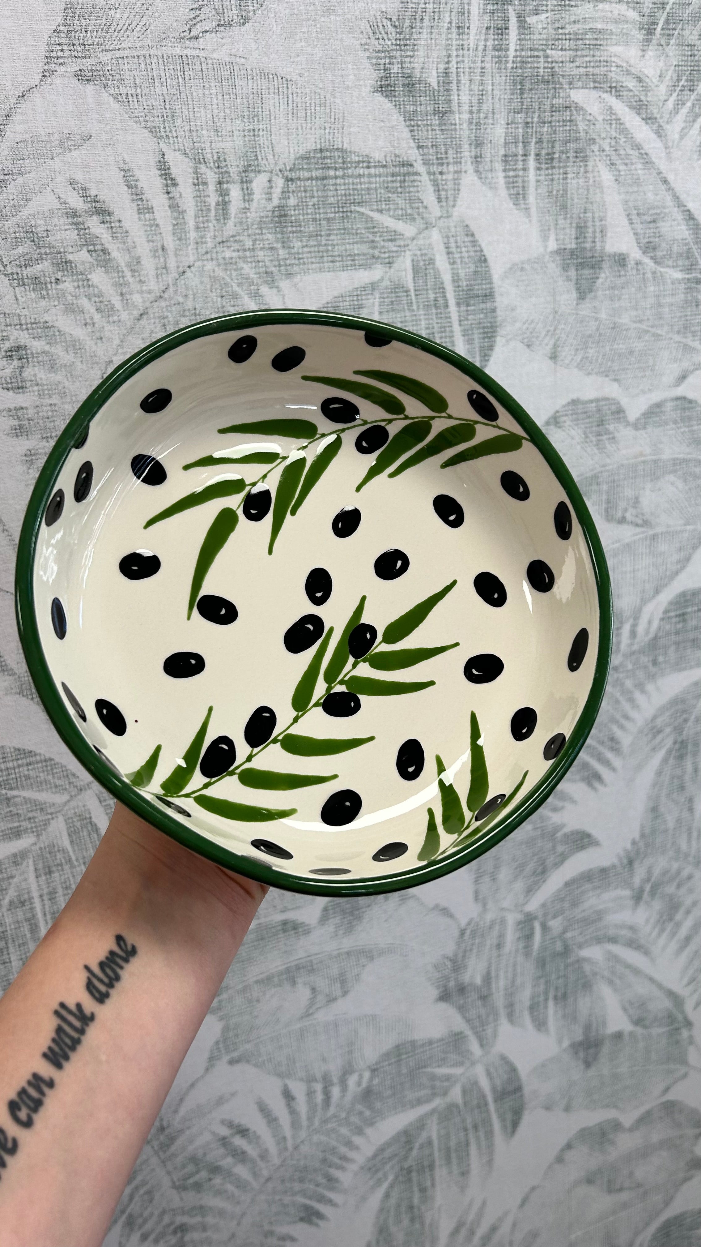 Gianna Ceramics Organische Schale Oliven