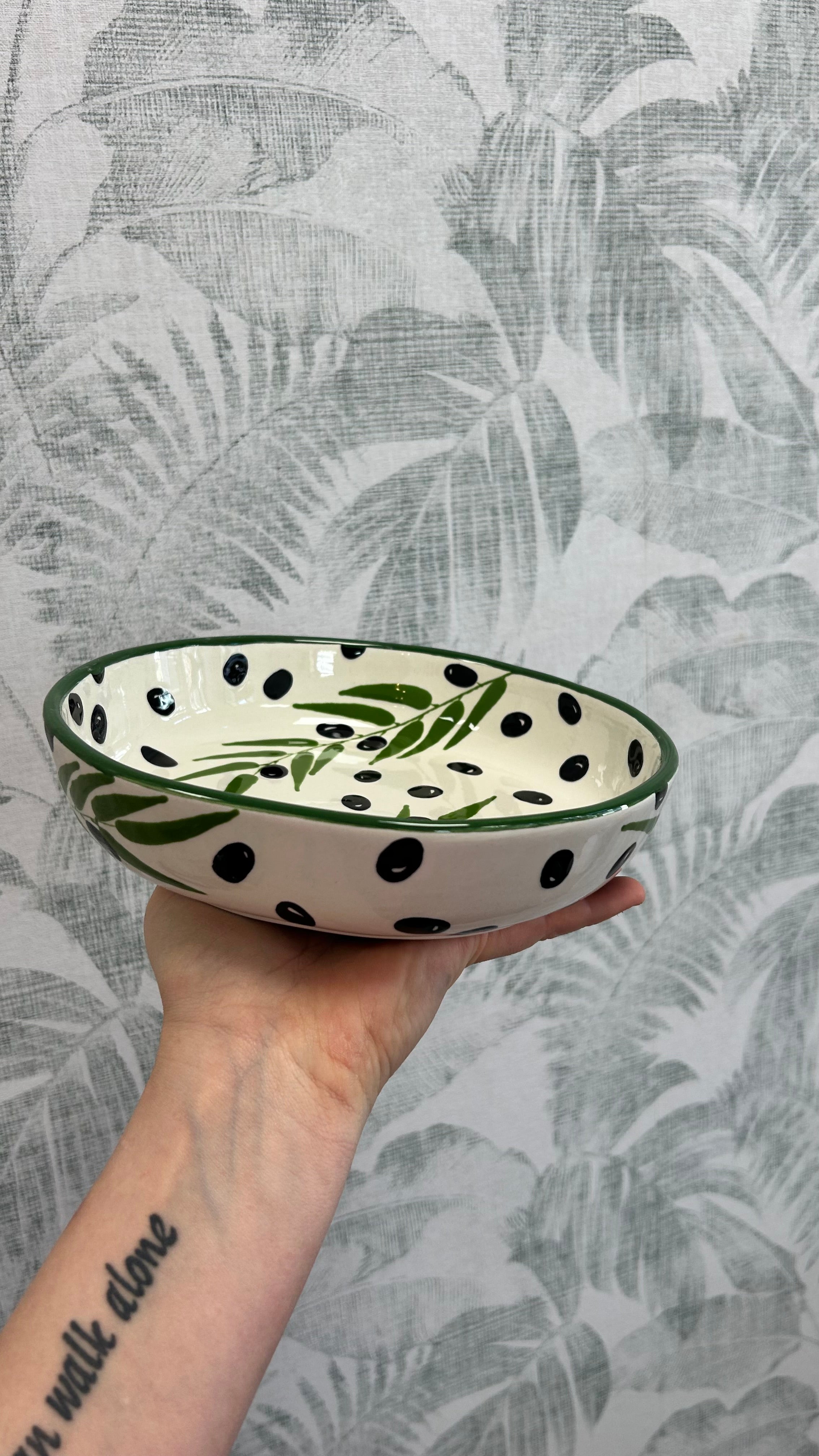 Gianna Ceramics Organische Schale Oliven