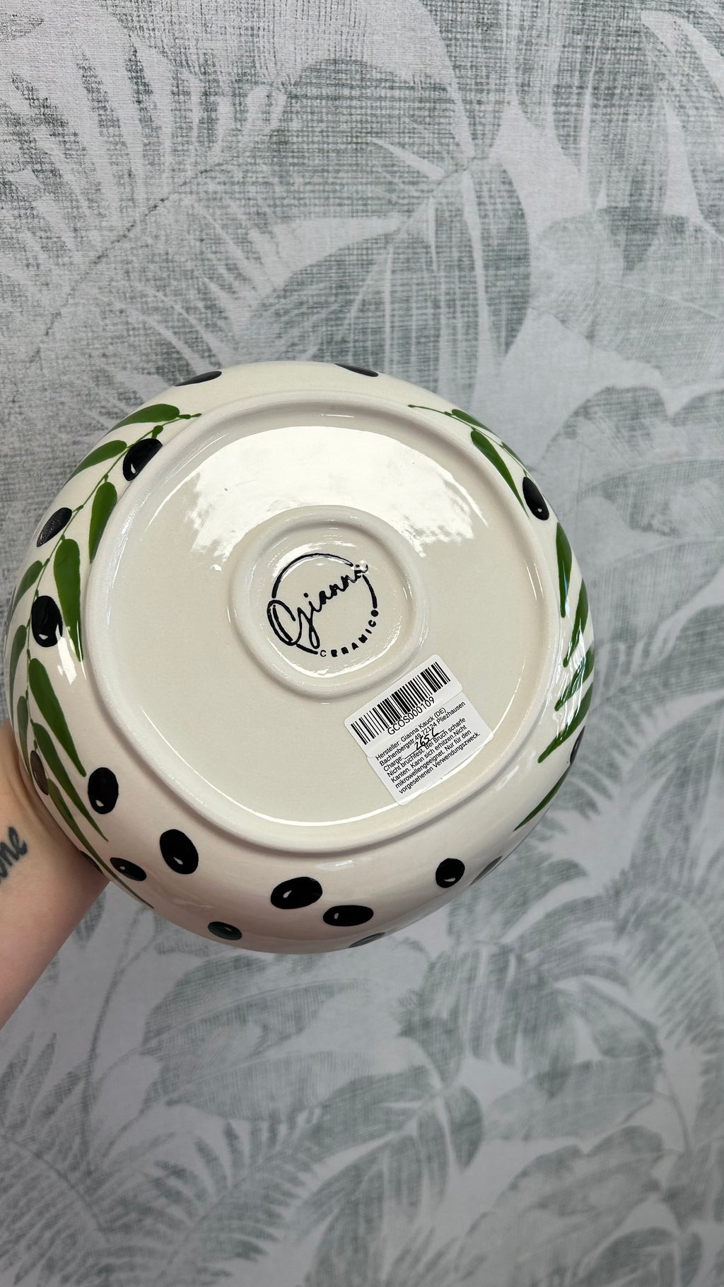 Gianna Ceramics Organische Schale Oliven