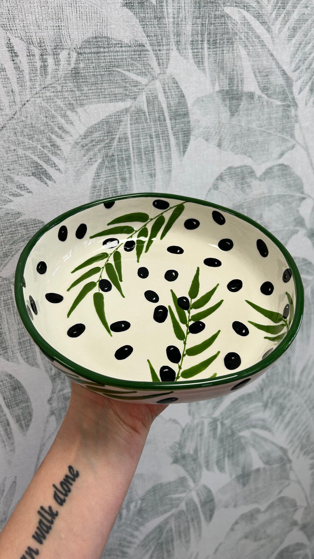 Gianna Ceramics Organische Schale Oliven